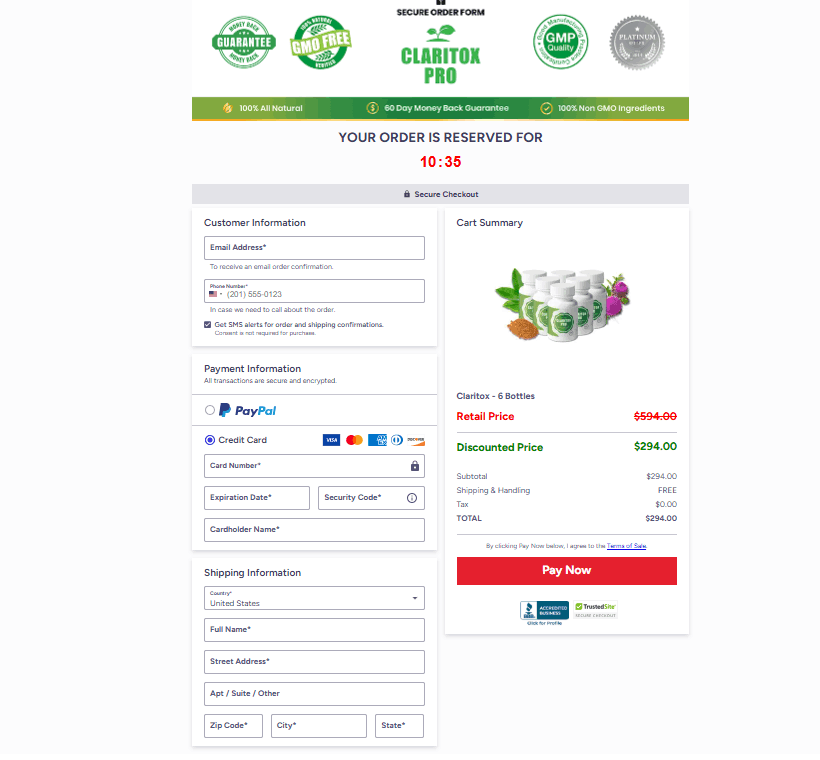 Claritox Pro order click purchase